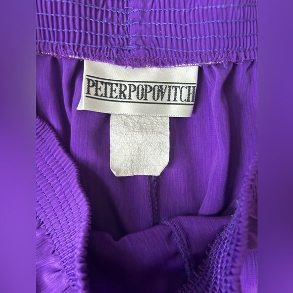 Peter Popovitch Vintage 90s Women’s Pant Set in Purple size medium - Picture 10 of 12